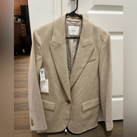 Aritzia Jackets & Blazers - Aritzia Wilfred Flores blazer heather oat beige